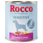 Ração Húmida Rocco Sensitive 6 X 800 G Frango e Batatas