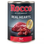 Ração Húmida Rocco Real Hearts 6 X 400g Vaca