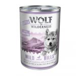Ração Húmida Little Wolf of Wilderness 6 X 400g Junior Wild Hills com Pato e Vitela