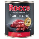 Ração Húmida Rocco Real Hearts 24 X 800 G Vaca e Frango