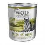 Ração Húmida Wolf of Wilderness Senior 6 X 800 G Green Fields com Cordeiro e Frango