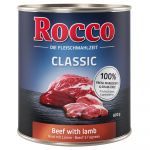 Ração Húmida Rocco Classic 6 X 800 G Vaca com Salmão