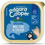 Ração Húmida Edgard & Cooper Bio Organic Adult Msd Cod & Chicken 85g