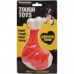 Tough Toys Brinquedo Cão Osso Coxa de Frango Pequeno
