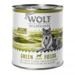 Ração Húmida Wolf of Wilderness Green Fields Senior Cordeiro 24x 800g