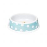 Petuky Comedouro Melamina Azul Bolinhas 15x4cm
