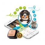 Kippy Detector de Localização por GPS Cão e Gato Rosa