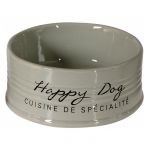 Duvo+ Taça em Cerâmica Cinza "happy Dog" 520 ml