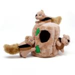 Outward Hound Brinquedo Cão Peluche Tronco com Esquilos Escondidos Pequeno