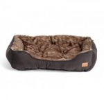 Agui Cama Furry Bed Castanho 75x58x19cm