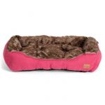 Agui Cama Furry Bed Rosa 90x69x21cm