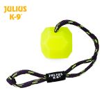 Julius-K9 Brinquedo Cão Bola Fluorescente com Corda