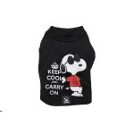 Zooz Pets T-shirt Keep Cool and Carry On Black Oficial Snoopy XL
