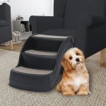 Escada para Cães Dobrável com 3 Degraus Preto - 171173