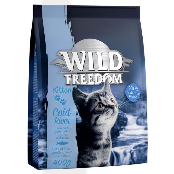Wild freedom kitten cold river salmon 400g kuantokusta