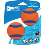 Chuckit Pelota de Juego Ultra Ball Goma 6 cm Naranja 2 Uds