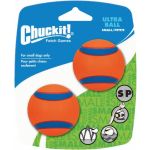 Chuckit Pelota de Juego Ultra Ball Goma 5 cm Naranja 2 Uds