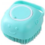 Biwond Escova Dispensador de Shampoo para Animais Azul