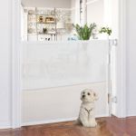 Pawhut Barreira de Segurança para Cães Extensível 0-150cm Porta de Proteção Retrátil para Animais de Estimação Barreira para Escadas e - D06-161V00WT
