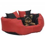 Almofadão Cães Reversível Lavável 65x50x20cm Vermelho/preto - 171215 - 171215