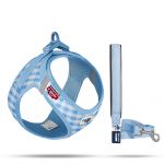 Curli Clasp Air Mesh Kit Peitoral + Trela Puppy Azul Peitoral M + Trela L (7640455191491)