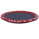 Pawhut Tapete Aquático com Pulverizador de Água Piscina Portátil Ø150 cm Vermelho
