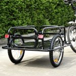 PawHut Reboque de Carga para Bicicleta Carregamento de Bagagem Armação de aço leve com refletores - B4-0008
