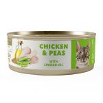 Ração Húmida Amity Super Premium Cat Chicken & Peas 24 x 80 gr