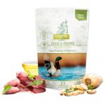 Ração Húmida Isegrim Roots Super Premium Pato e Corações com Vegetais, Oléo de Linhaça e Ervas 410 gr