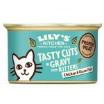 Ração Húmida Lily's Kitchen Kitten Tasty Cuts In Gravy Frango & Peixe do Oceano 85 Gr