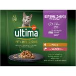 Ração Húmida ULTIMA Gato Esteriliz Frango&salmão 4x85g
