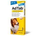 AdTab Comprimido Mastigável contra Pulgas e Carraças para Cães de 22 a 45Kg 3 Comprimidos