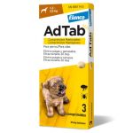 AdTab Comprimido Mastigável contra Pulgas e Carraças para Cães de 1.3 a 2.5Kg 3 Comprimidos