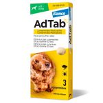 AdTab Comprimido Mastigável contra Pulgas e Carraças para Cães de 11 a 22Kg 3 Comprimidos
