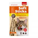 Sanal Cat Soft Sticks Turkey & Liver 3x15g 35 Unidades