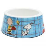 Zooz Pets Gamela Snoopy Charlie Brown Blue em Melamina M