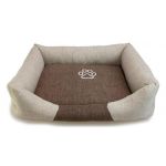 Arquivet Cama Berço Quadrada com Pegada, Bege/castanho 70x55x19 cm