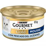 Ração Húmida Purina Gourmet Gold Mousse Peixe do Oceano 24x85g