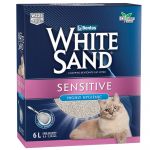 White Sand Areia Aglomerante para Gatos Sensíveis 6l