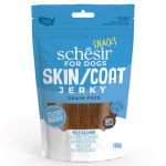Schesir Snacks naturais de pele de salmão para cães Salmão 115 g