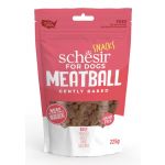 Schesir Snacks naturais Meatball de vaca para cães 225g