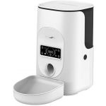 Dogness Dispensador Inteligente de Alimentos F17 4l com Tigela Plástica Branco