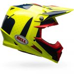 Bell Capacete Moto-9 Flex Vice Gloss Blue / Yellow / Red XS