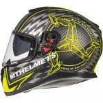 MT Helmets Capacete Thunder 3 Sv Isle of Man Matte Fluor Yellow - M