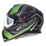 MT Helmets Capacete Thunder 3 Sv Trace Black / Green Fluor Mate - XS