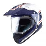 MT Helmets Capacete Synchrony Duo Sport Vintage Gloss Pearl / Blue / Red - S