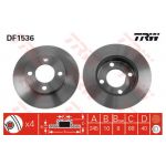 TRW - DF1536 - Jogo 2 discos travão traseiro - 3322936153603