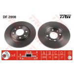 TRW - DF2808 - Jogo 2 discos travão dianteiro - 3322937204960