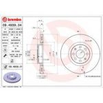 BREMBO Disco de Travão  - 09.4939.34
