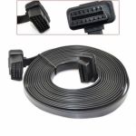 Satkit 5M Flat Male to Female OBD 2 OBD-II Car Diagnostic Extension Cable 16 Pin